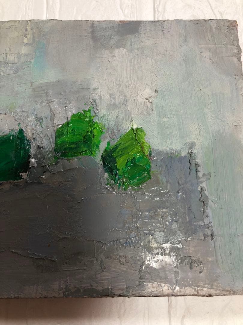 油絵（青い実）