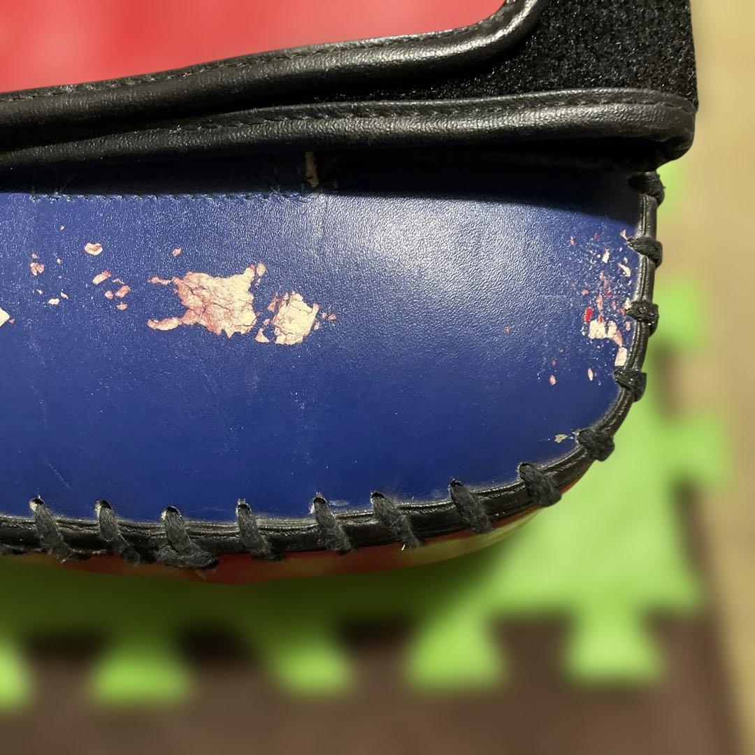 最終価格　windy本革キックミットL、イサミパンチングミット