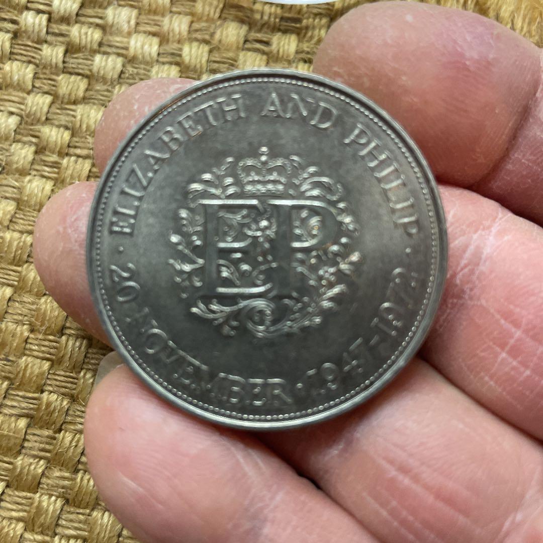 1972エリザベス　フィリップ御成婚25周年記念