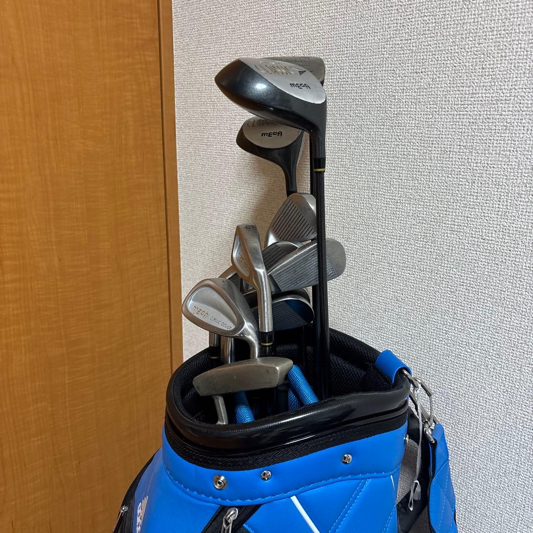 adidas キャディバッグ 青