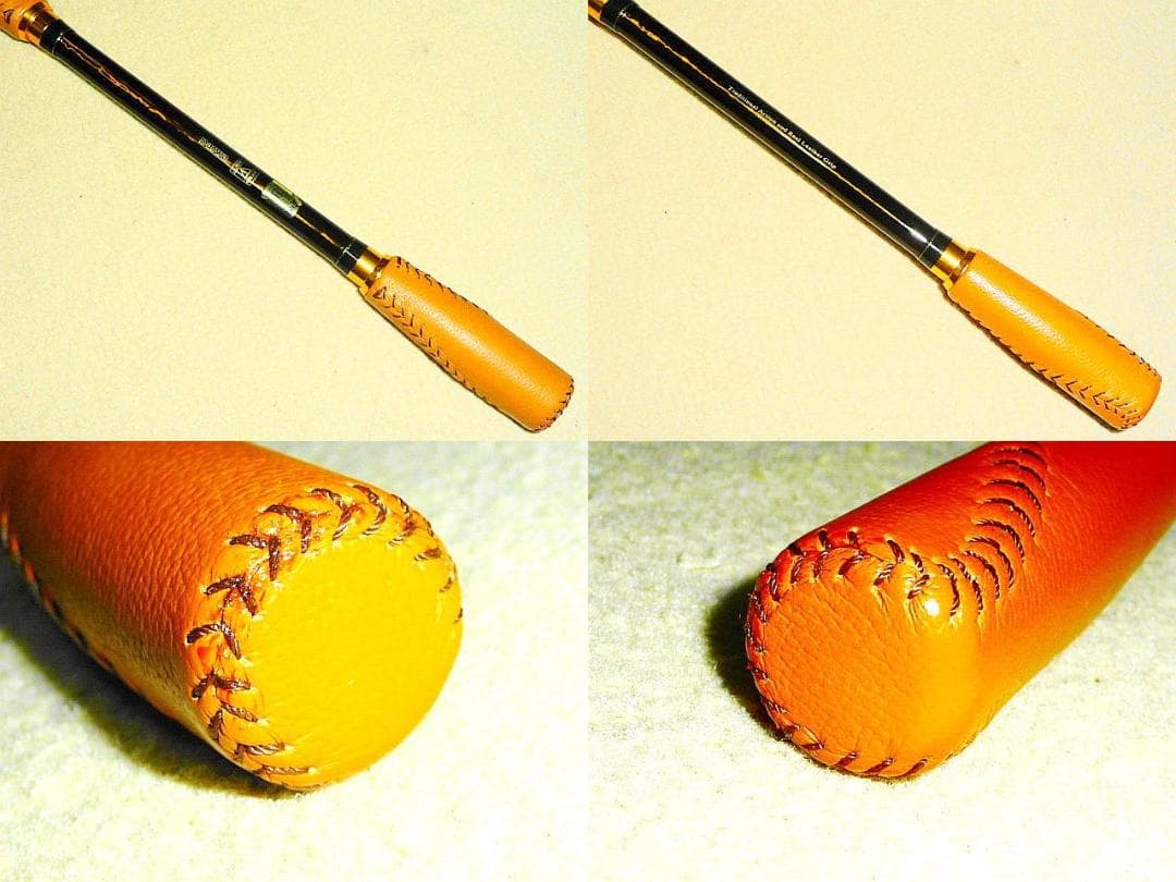 【夢幻工房 チヌ 中硬調 ５４】ii 並継 本革ベースボールステッチグリップ！