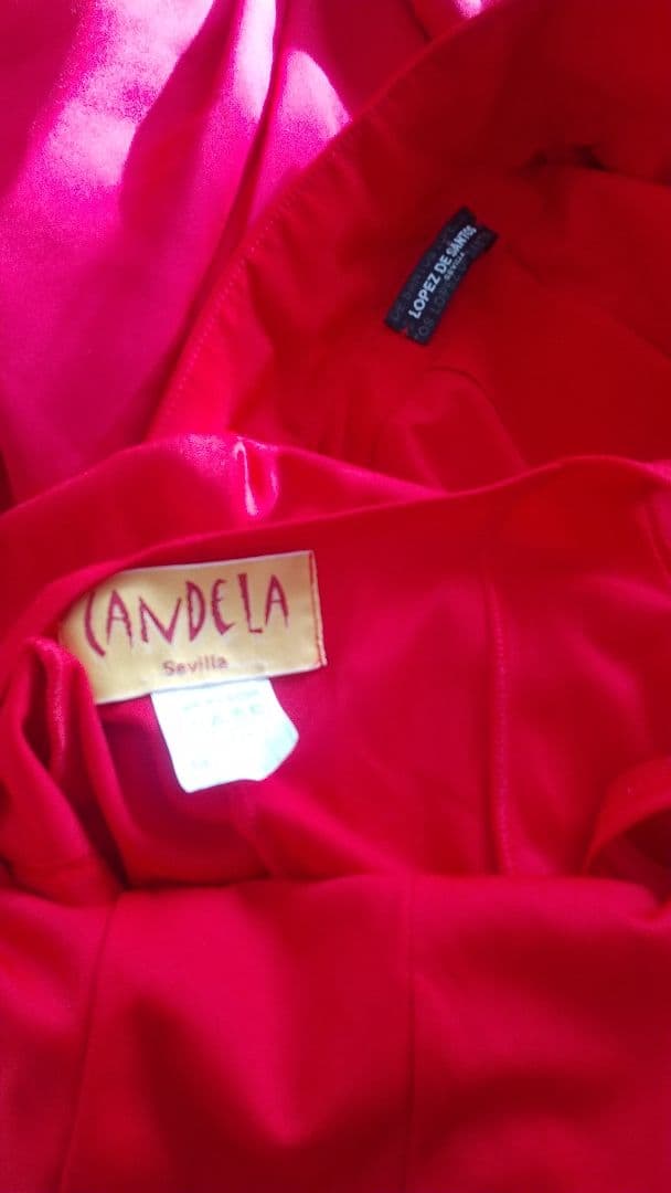 フラメンコ衣装 赤