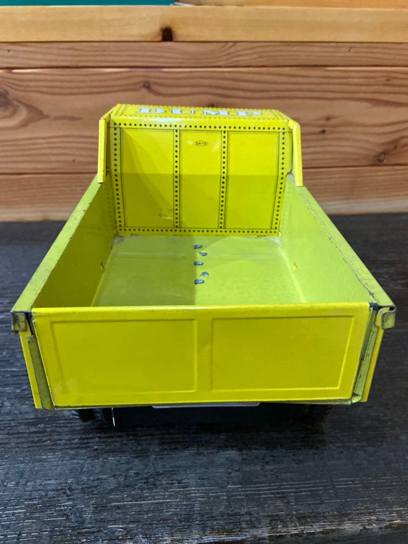 ブリキ玩具箱付き　DAITO フリクションダンプ　ボンネットトラック　昭和レトロ