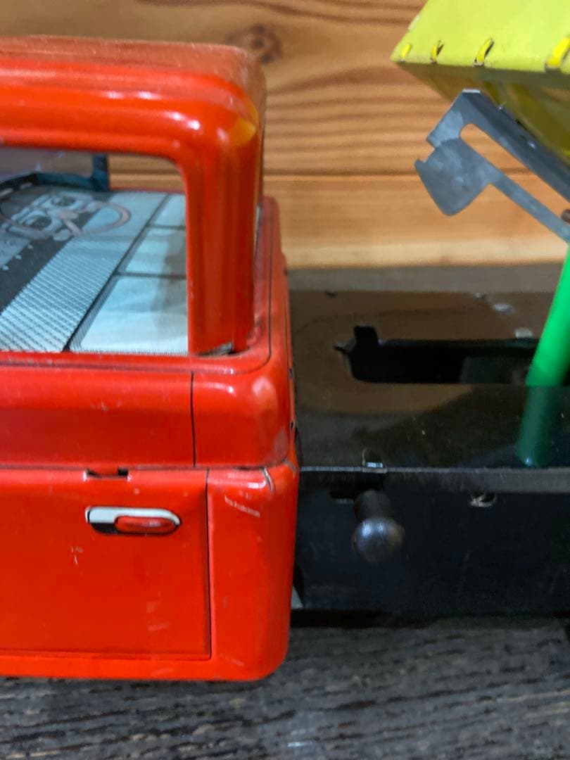 ブリキ玩具箱付き　DAITO フリクションダンプ　ボンネットトラック　昭和レトロ