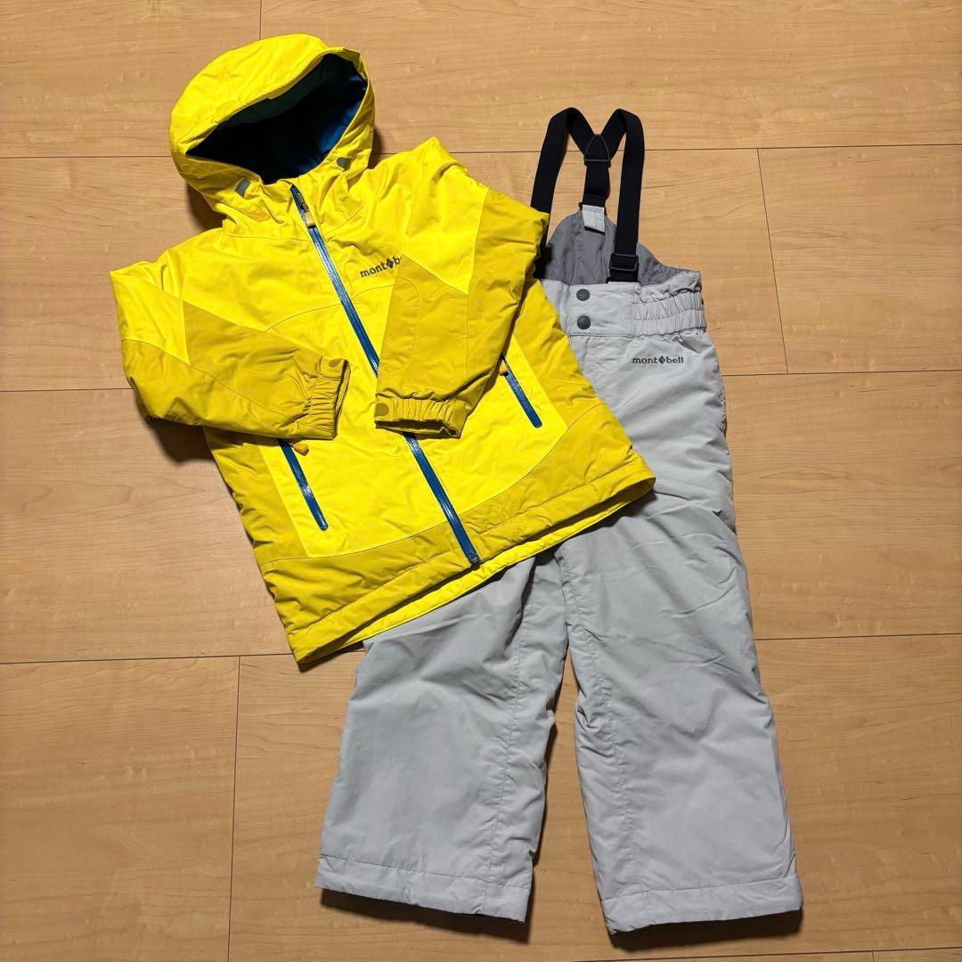 値下げ中【mont-bell】スノーウェア ジャケット&パンツセット 110cm
