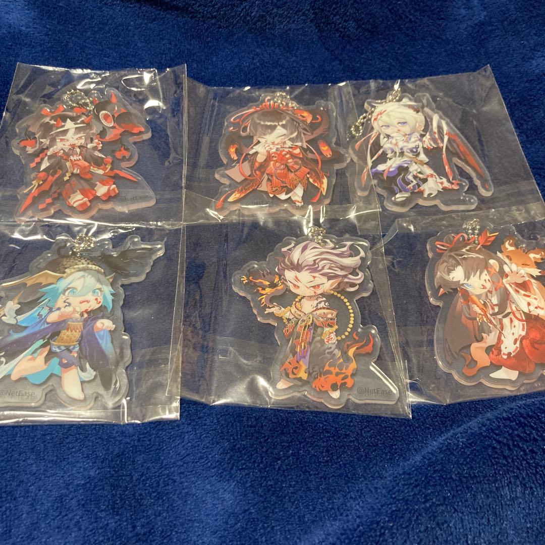 陰陽師本格幻想RPG 京の不思議 アクリルキーホルダー　６個セット　非売品