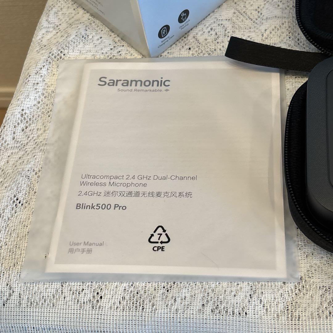 Saramonic サラモニック 2.4G超小型ワイヤレスマイクシステム 黒