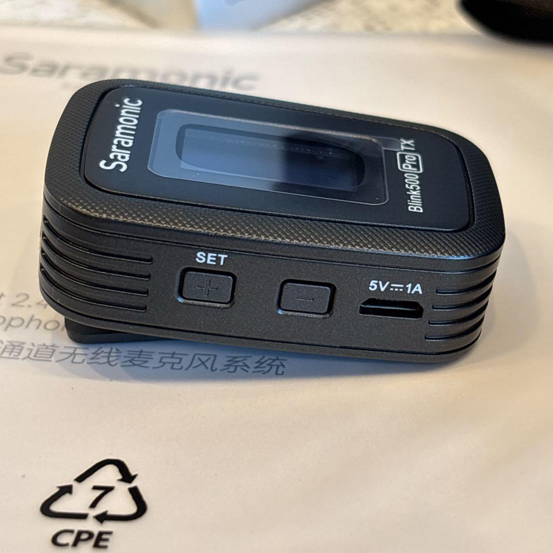 Saramonic サラモニック 2.4G超小型ワイヤレスマイクシステム 黒