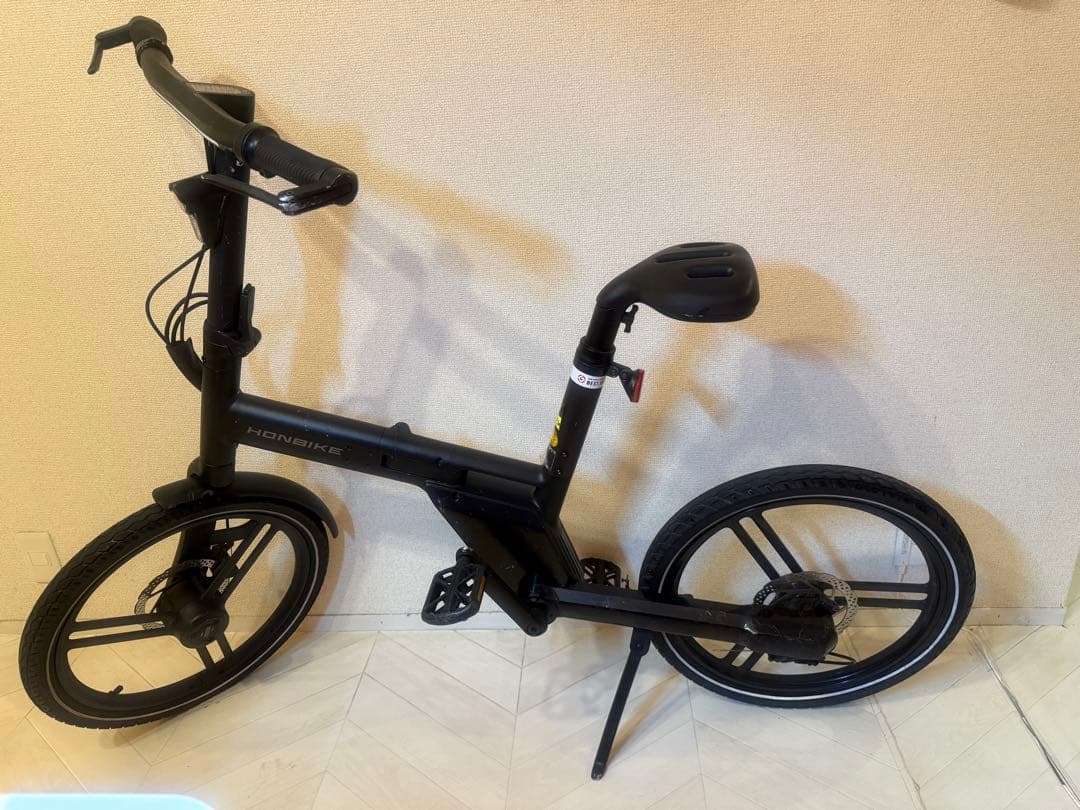 折りたたみ電動アシスト自転車HONBIKE 黒