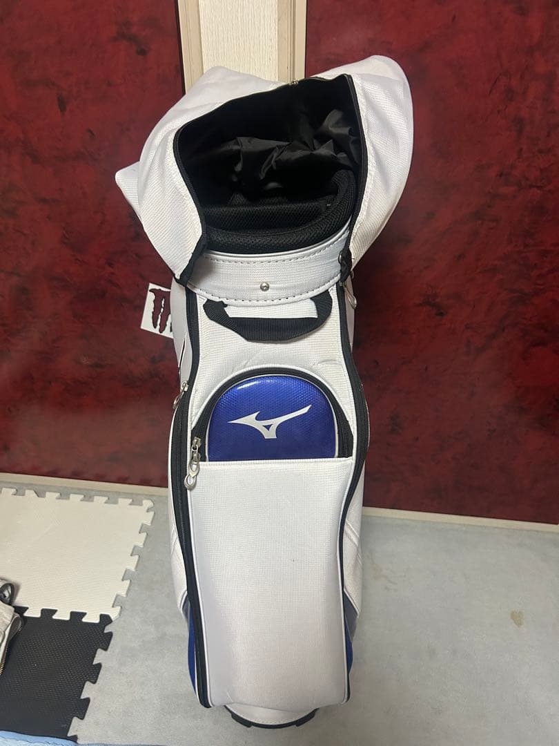 石屋さん様　Mizuno キャディバッグ ホワイト/ブルー