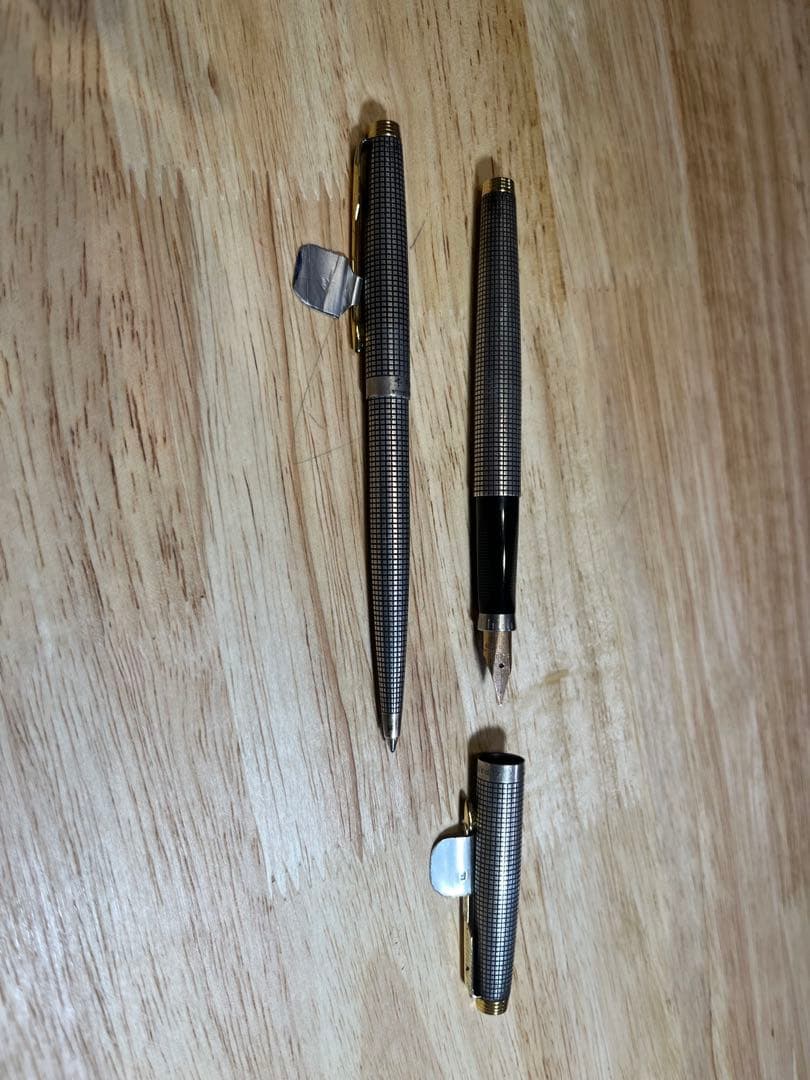 パーカー/Parker 万年筆・ボールペンセット　★スターリングシルバー　14Ｋ