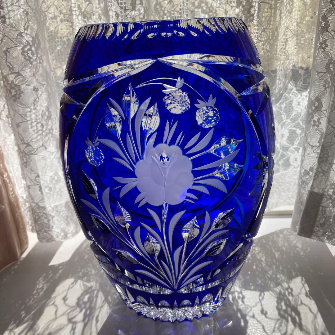 DRESDEN KRISTALドレスデンクリスタル　フラワーベース花器花瓶ガラス