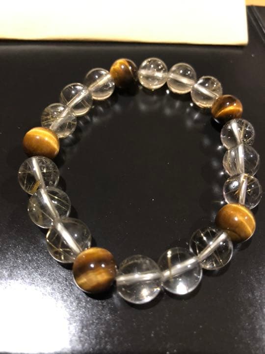 ルチル　タイガーアイ　ブレス　10ミリ