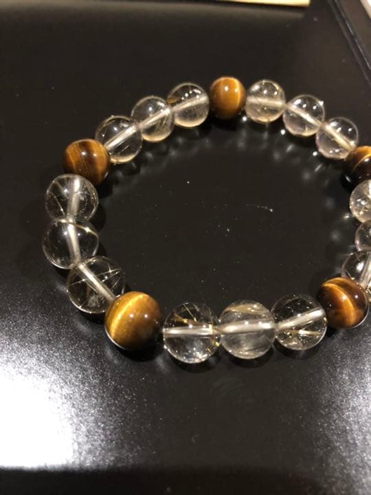 ルチル　タイガーアイ　ブレス　10ミリ