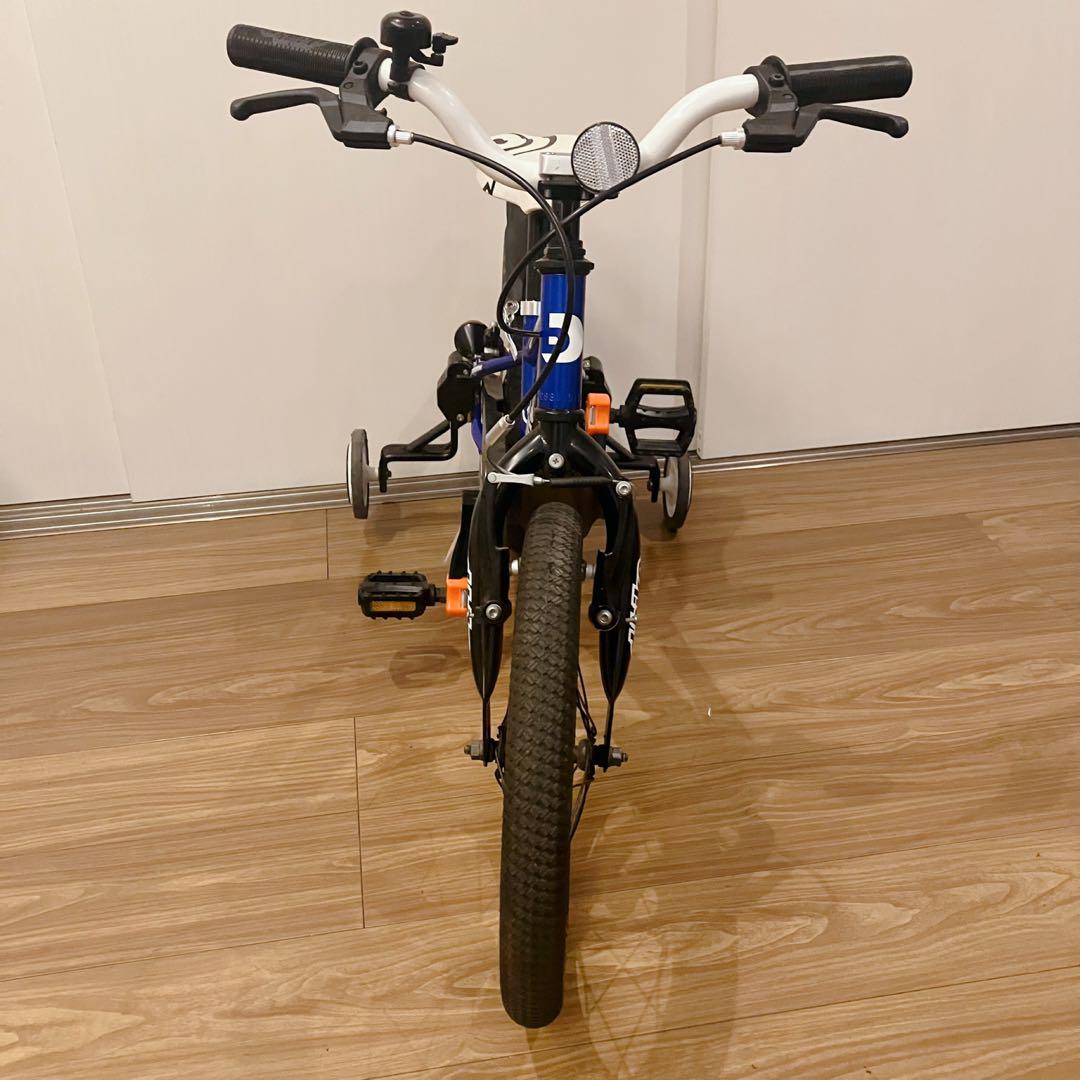 るんるん専用d-bike master 16インチ ブルー 送料無料補助輪無