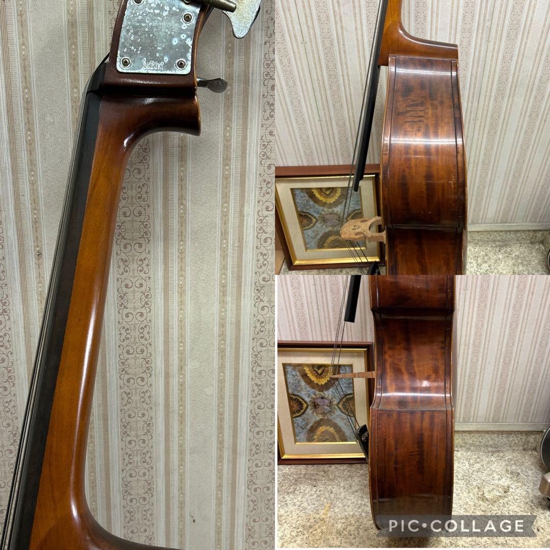 くるみ　スズキ　コントラバス　ウッドベース　4/4 1970 No.81