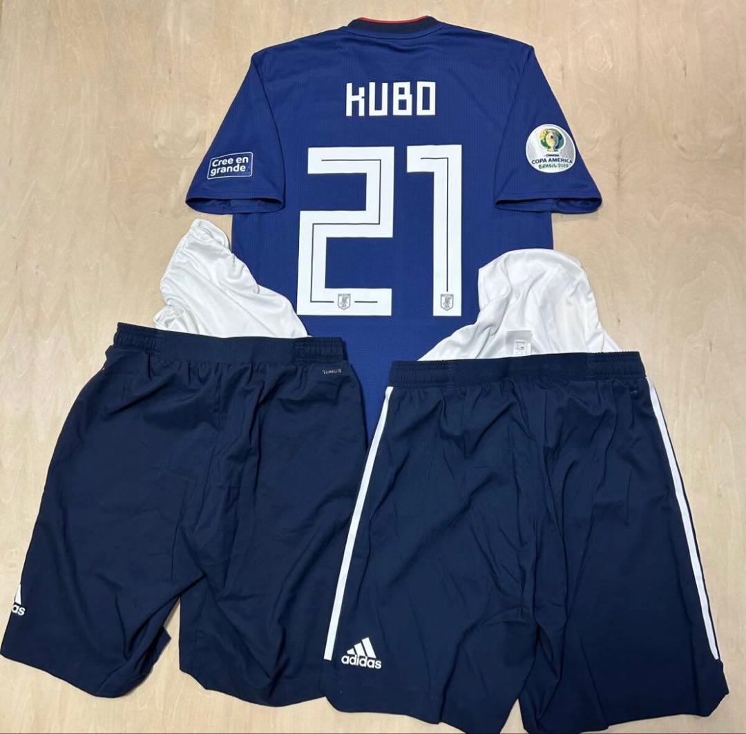 【本人着用品】久保建英 日本代表 ユニフォーム 上下セット