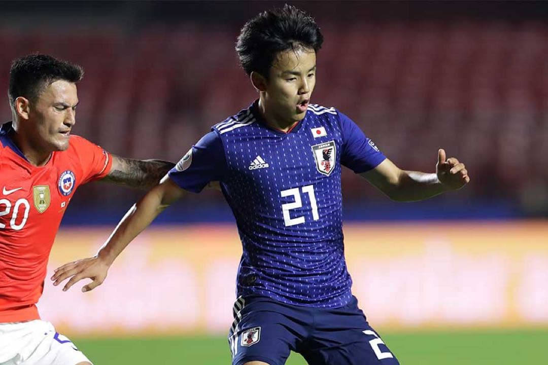 【本人着用品】久保建英 日本代表 ユニフォーム 上下セット