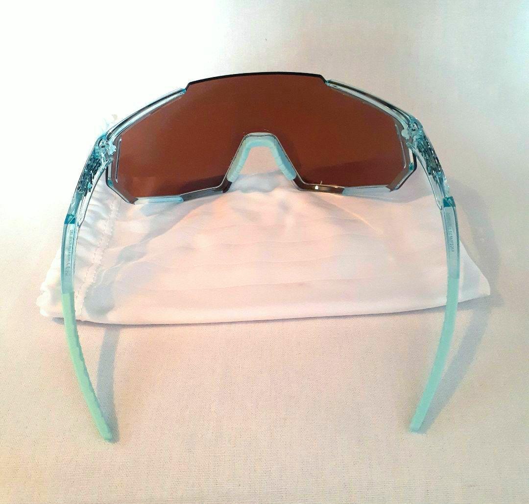 100% Racetrap 3.0 クリアミント ワンハンドレッド サングラス