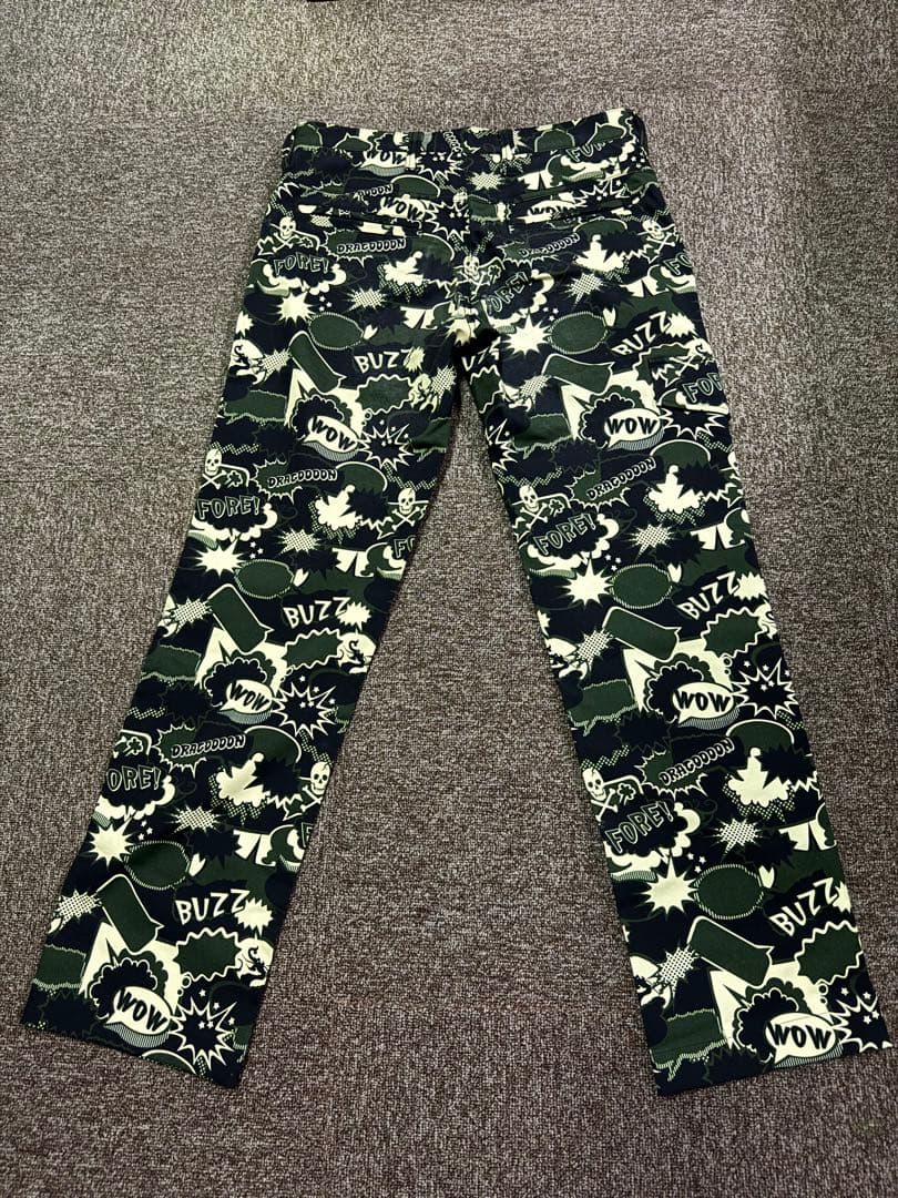 ダンスウィズドラゴン コミック風グラフィックパンツ メンズ ゴルフ