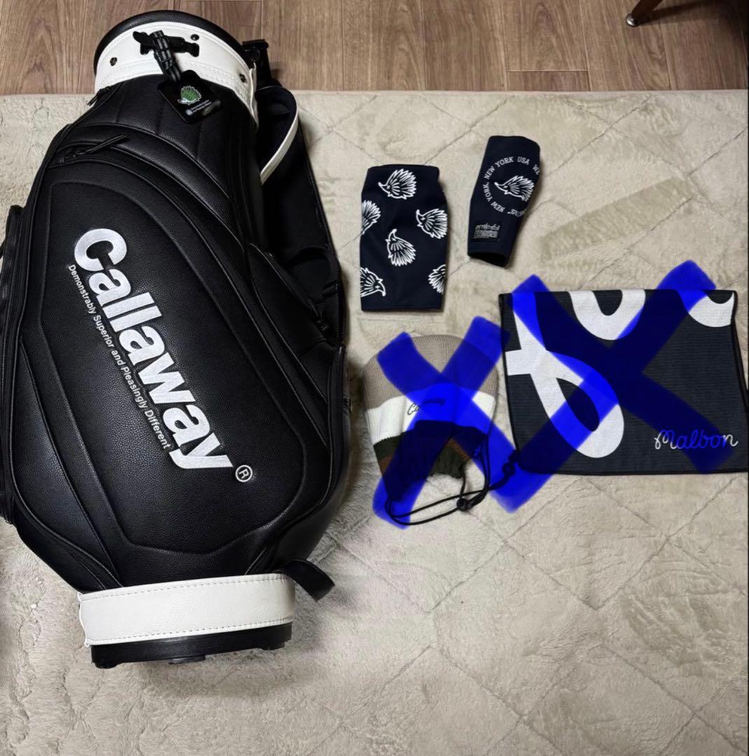CLUB HAUS✖️Callawayキャディバッグ ヘッドカバーセット　小物付き