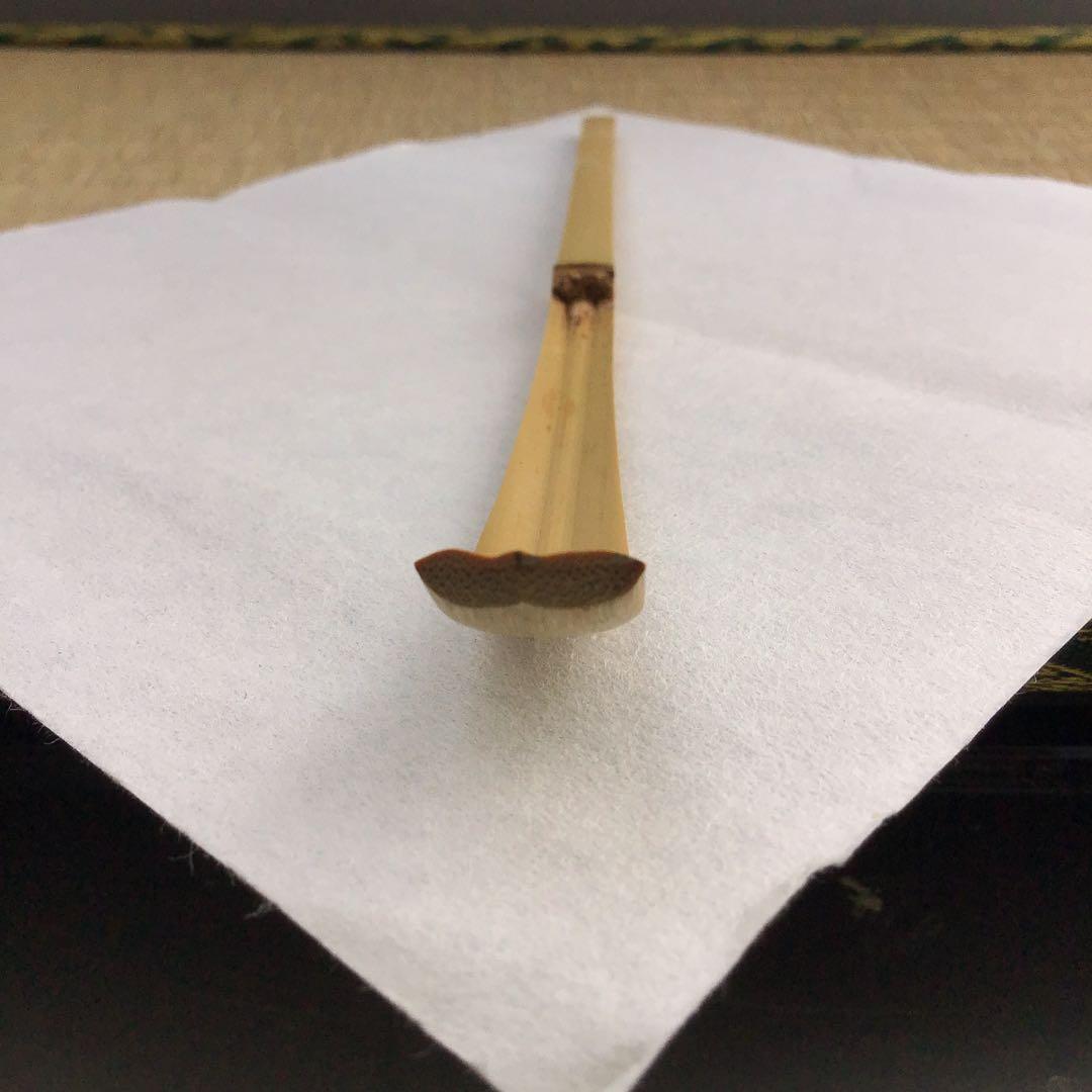 茶杓　葆光斎削　三十内　茶杓　銘　白雨ト云　妙玄斎書付　共筒　共箱　S60CS