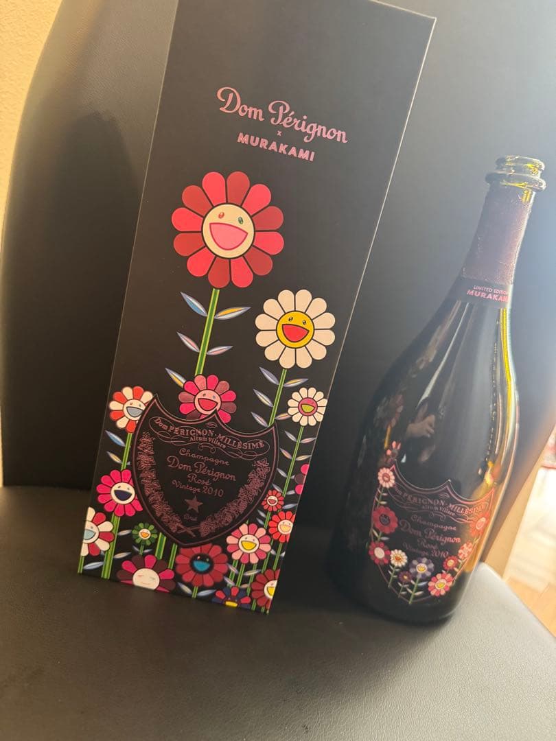 Dom Pérignon Rosé Vintage 2010 村上隆 瓶と空箱