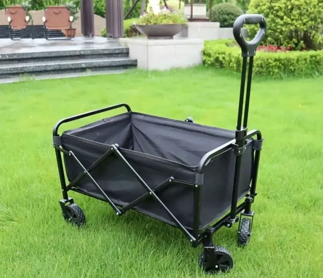 新品・未使用！！折りたたみアウトドアワゴン 黒