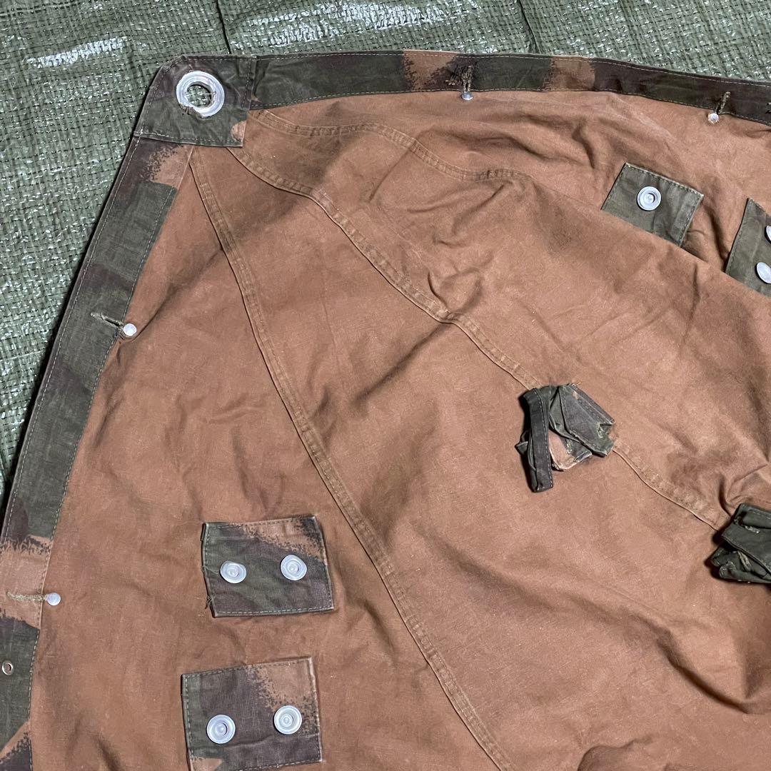 ハンガリー軍幕　ポンチョ　1枚　ハリケーン迷彩