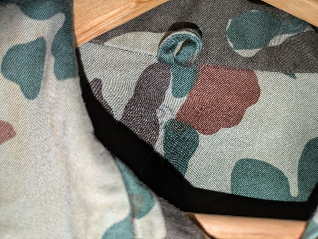 陸自 熊笹迷彩上下セット NO. F サイズ表記2