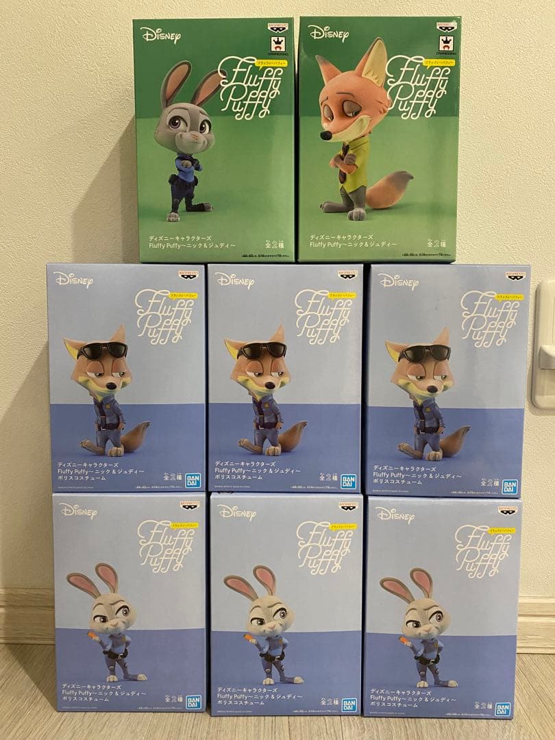 ズートピア Fluffy Puffy ニック ＆ ジュディ 8体セット