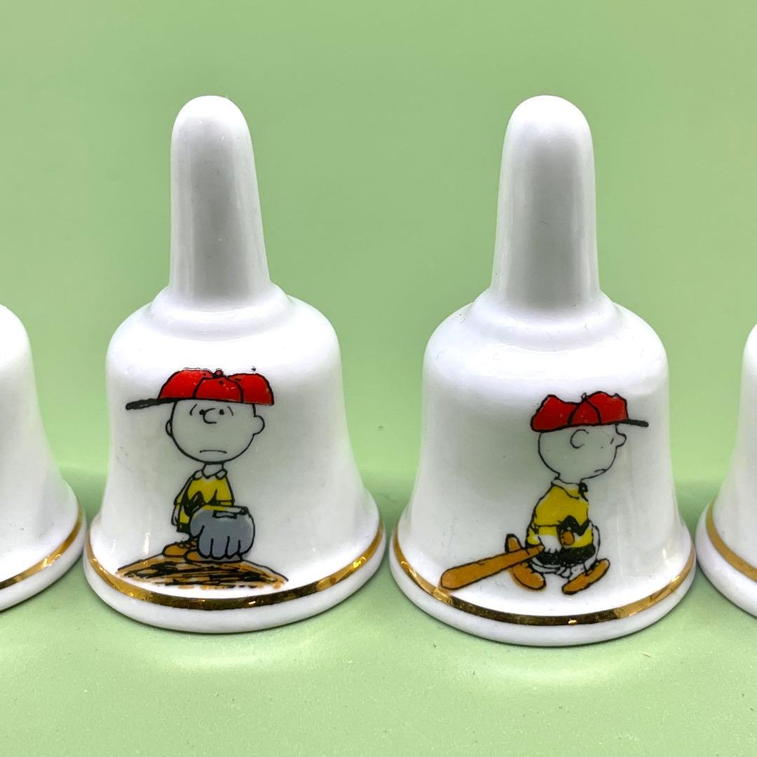 スヌーピー チャーリー・ブラウン「セラミック製ミニハンドベル」6個セット