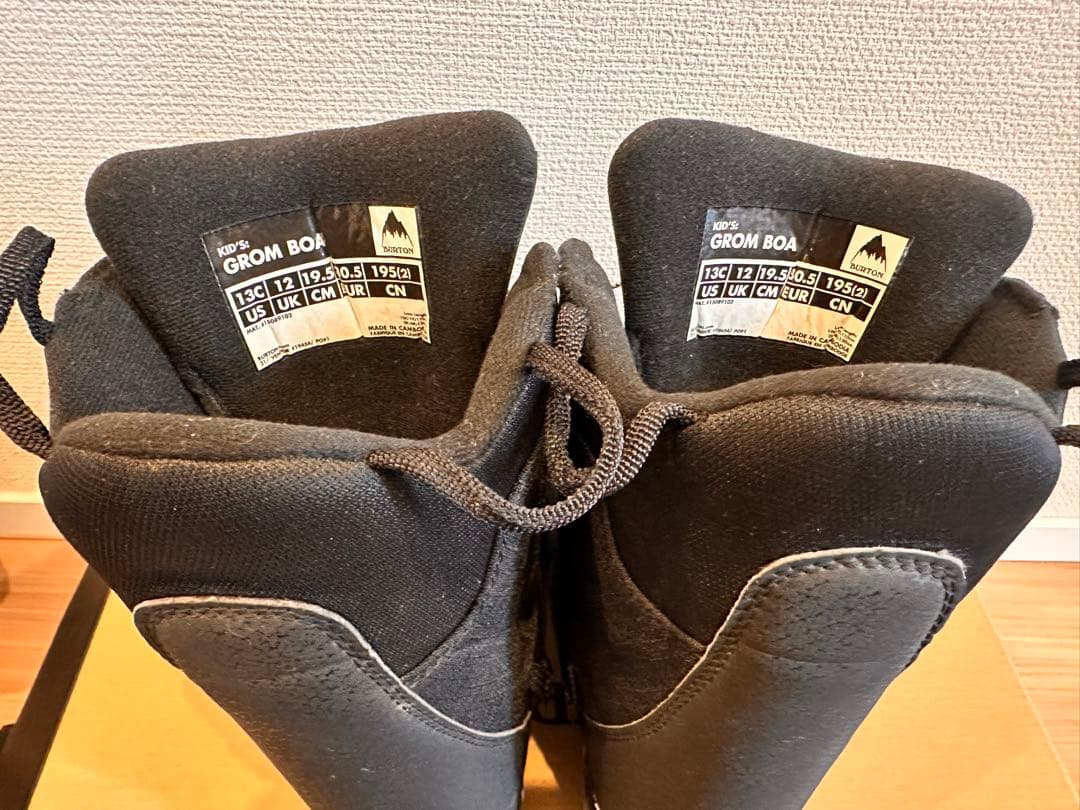 値下げ　Burton Grom BOA 19.5センチ子供用スノーボードブーツ