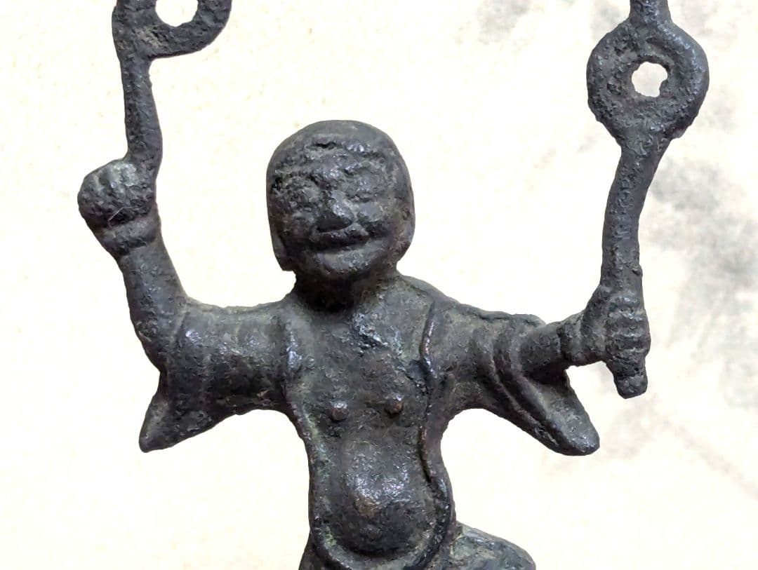 雷神三本脚蛙　唐物　縁起物　置物　　　　　骨董品　アンティーク　レトロ