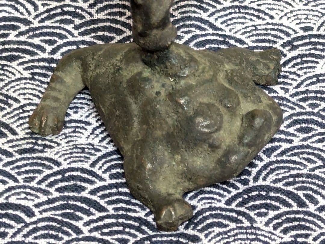 雷神三本脚蛙　唐物　縁起物　置物　　　　　骨董品　アンティーク　レトロ