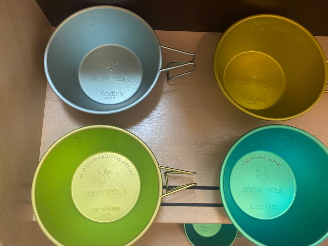 スノーピーク　カラーシェラカップ　ランドステーション限定　8色コンプリートセット