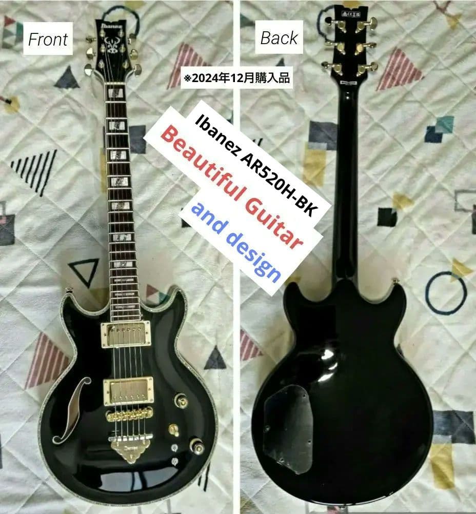 C*n様 Ibanez AR520H-BK シンライン軽量ボディー