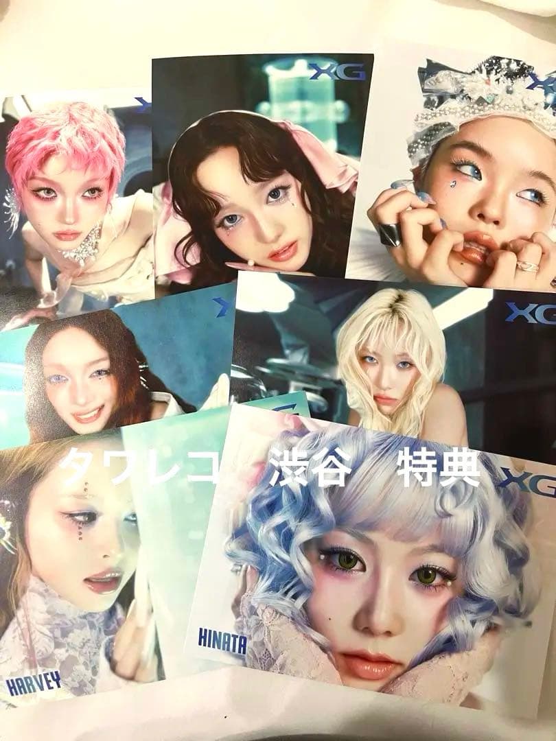 XG xg タワレコ　渋谷　特典　フライヤー　shibuya