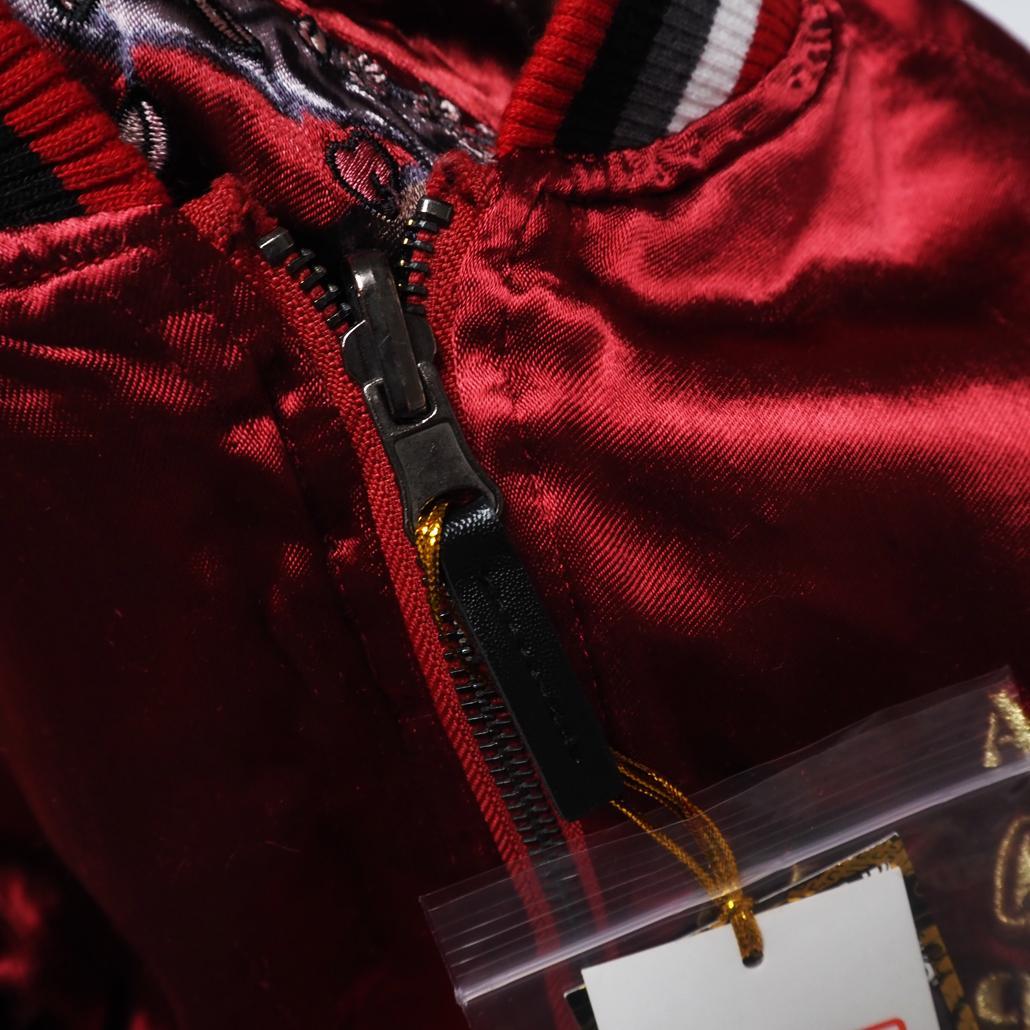 タグ付き未使用 艦これ 流儀圧搾 コラボ リバーシブルスカジャン 赤城 L