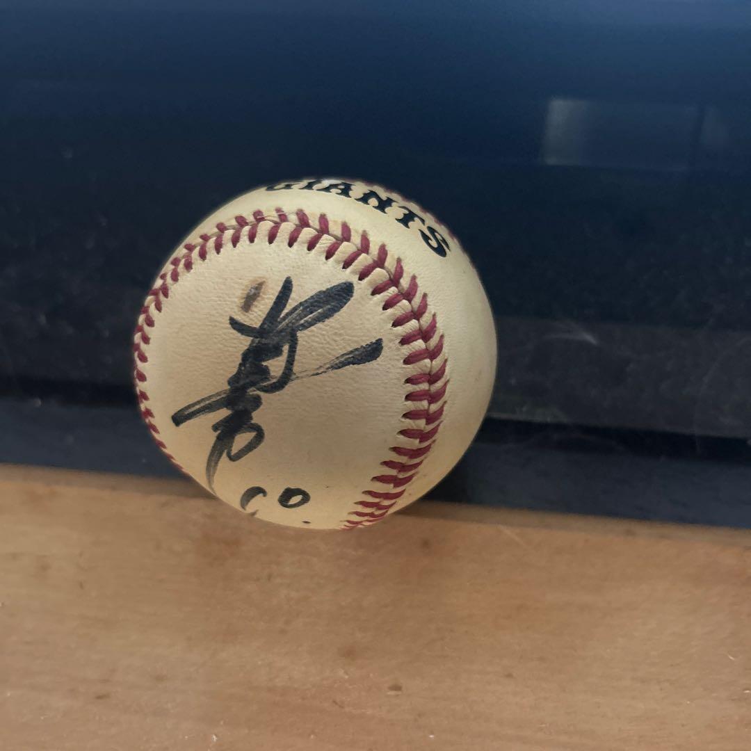 ジャイアンツ阿部投げ入れサインボールセット