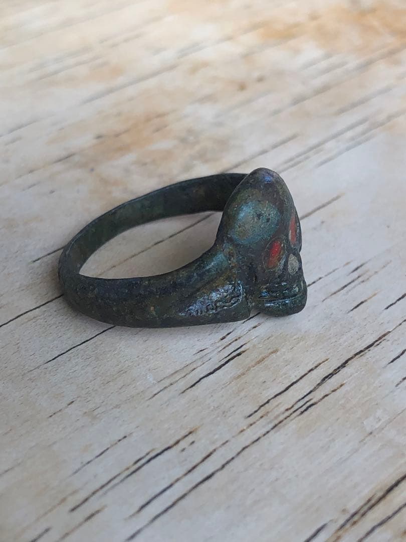 ビンテージ　スカル　髑髏　骸骨　リング　アンティーク　ネイバーフッド