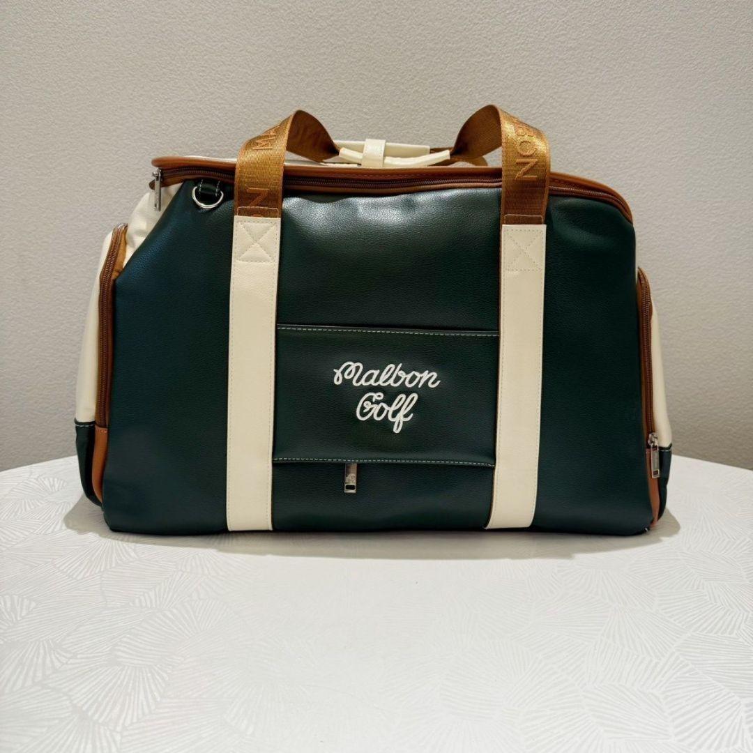 Malbon ゴルフ ボストンバッグ グリーン限定モデル⭐ユニセックス 大容量✨