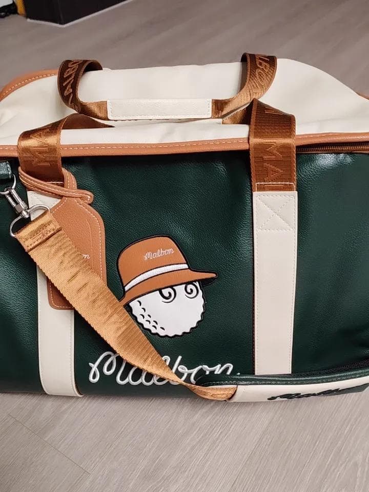 Malbon ゴルフ ボストンバッグ グリーン限定モデル⭐ユニセックス 大容量✨