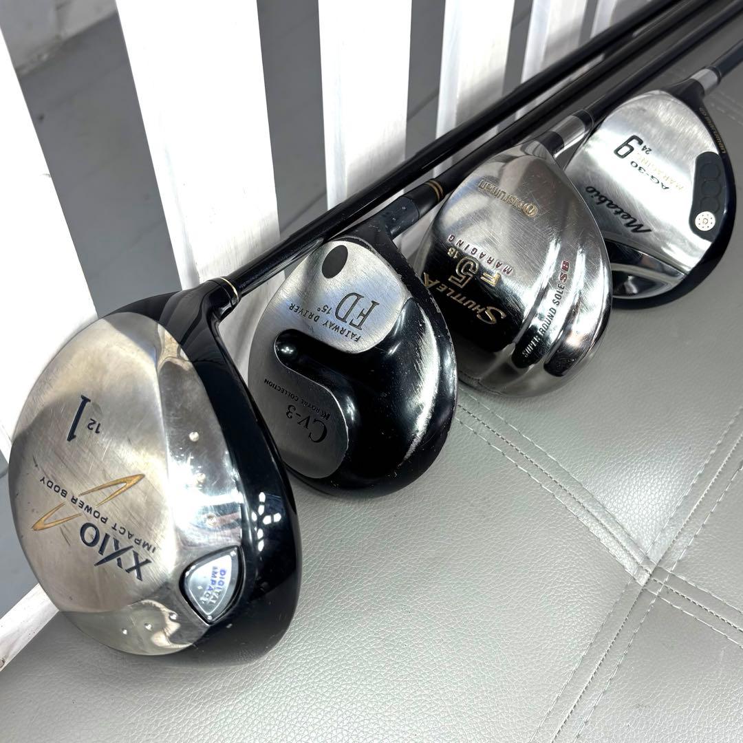 本格派 メンズゴルフクラブ 12本 フルセット ゴルフセット 豪華 アディダス