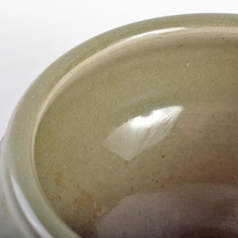 中国　龍泉窯青磁　刻線文　三足香炉　C　R6858E