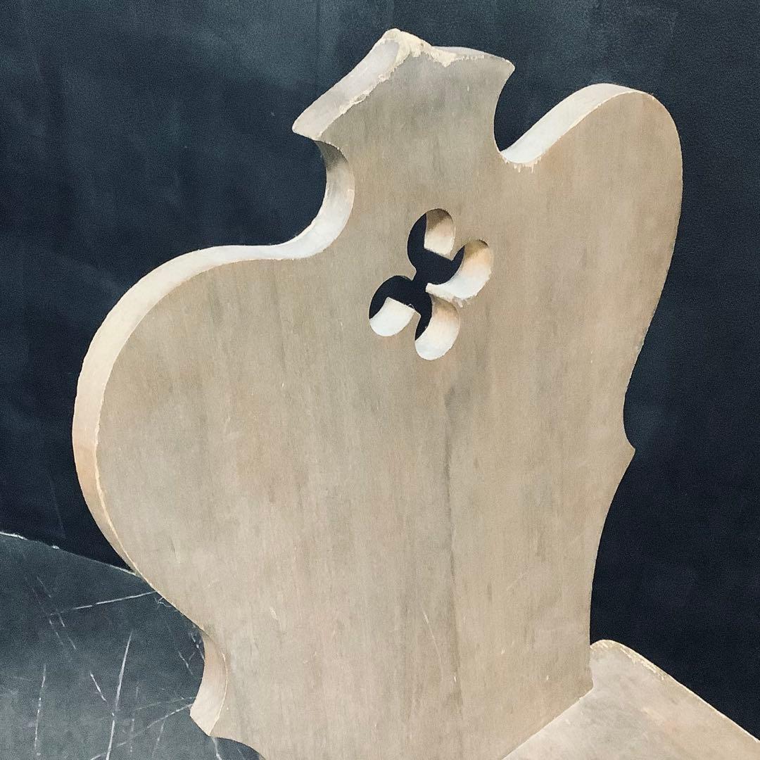 フランスアンティーク　チャーチチェア　木製　椅子　家具