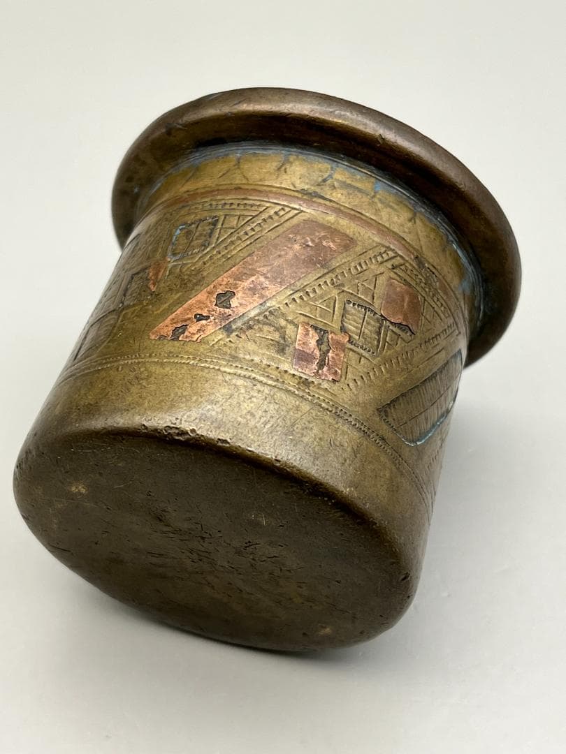 【海】江戸期　香炉　赤銅象嵌　古銅製　銅製　時代物　古董品　美術品