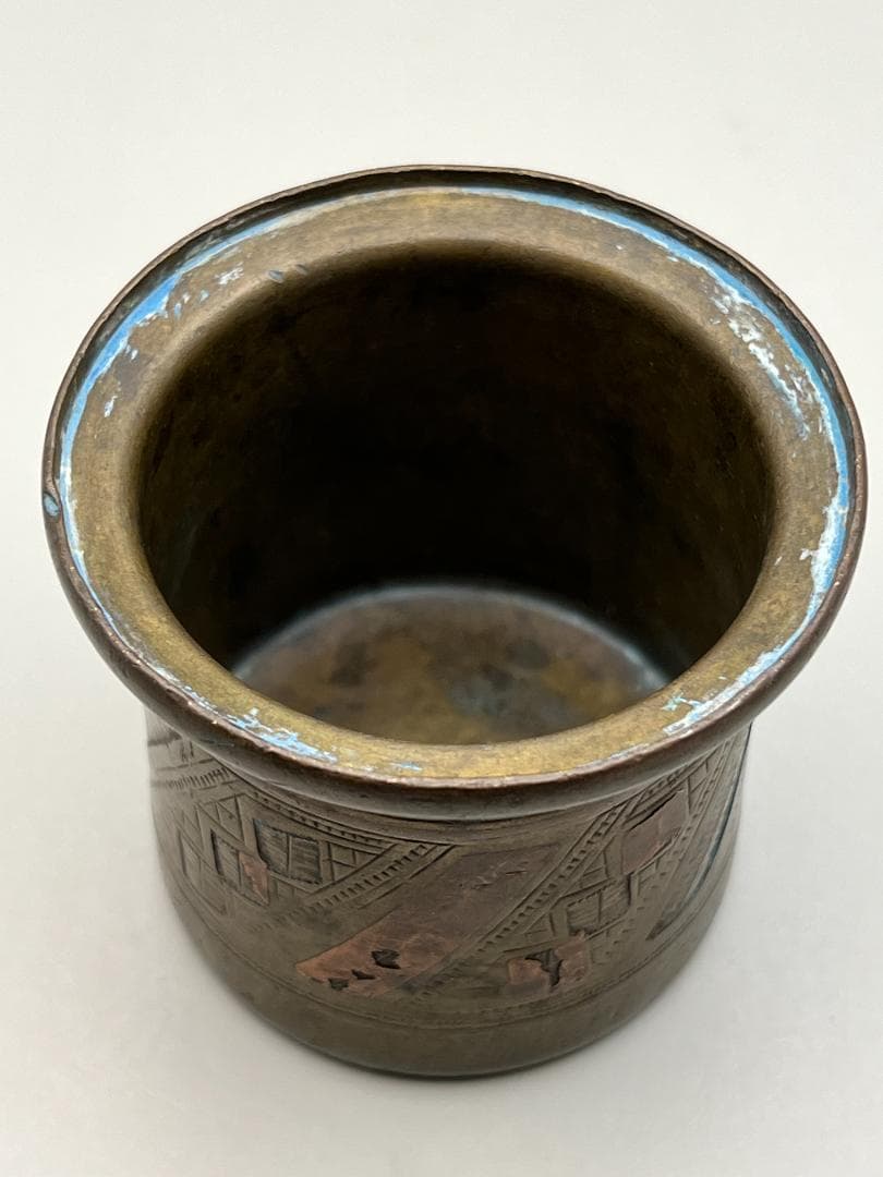 【海】江戸期　香炉　赤銅象嵌　古銅製　銅製　時代物　古董品　美術品