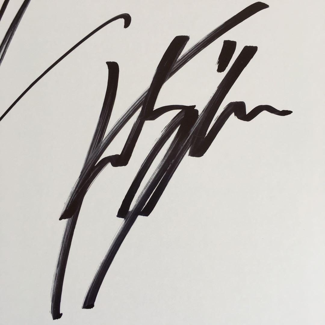 B'z 直筆サイン　2008年ACTIONツアー