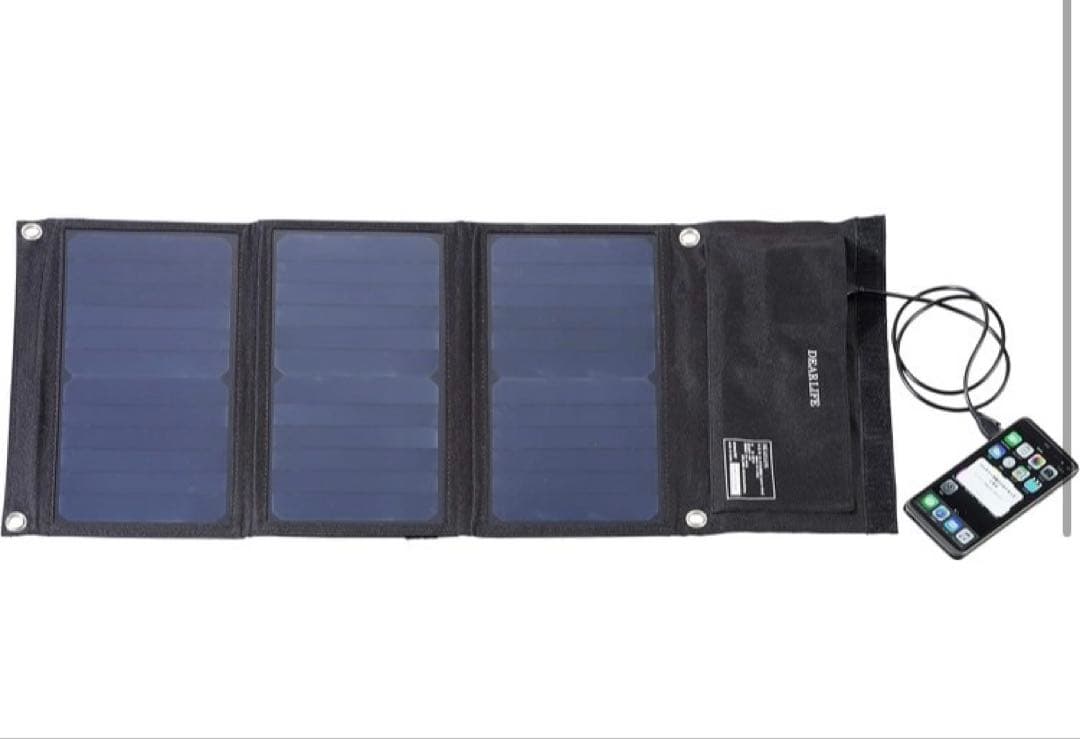 ［S8-51］新品 DEAR LIFE ポータブル蓄電池＋専用 ソーラーパネル